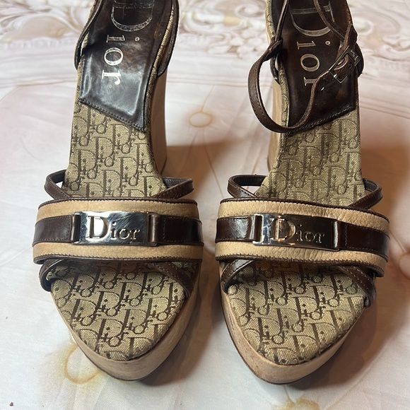 Dior Platform Strap Sandals sz 37.5 - Picture 1 of 12